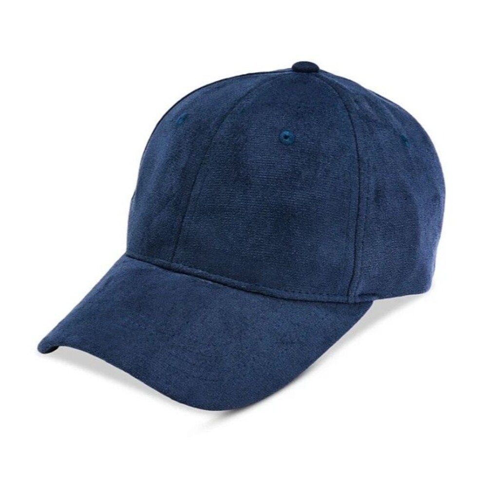 AQUA Women's Faux Suede Baseball Cap Navy Blue One Size